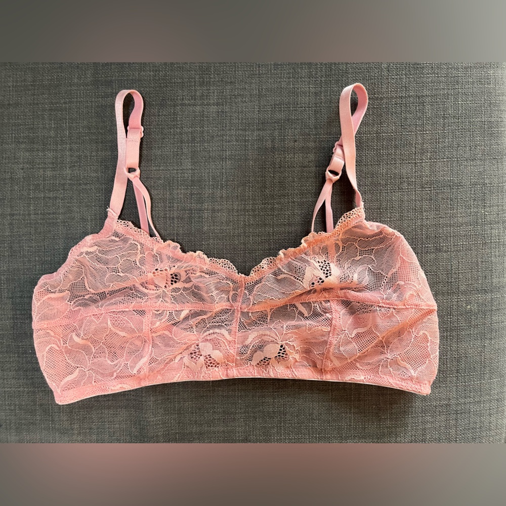 Lace Bralette in Pink - Blush